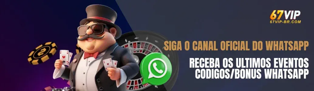 Siga o Canal Oficial do WhatsApp e Receba Bônus